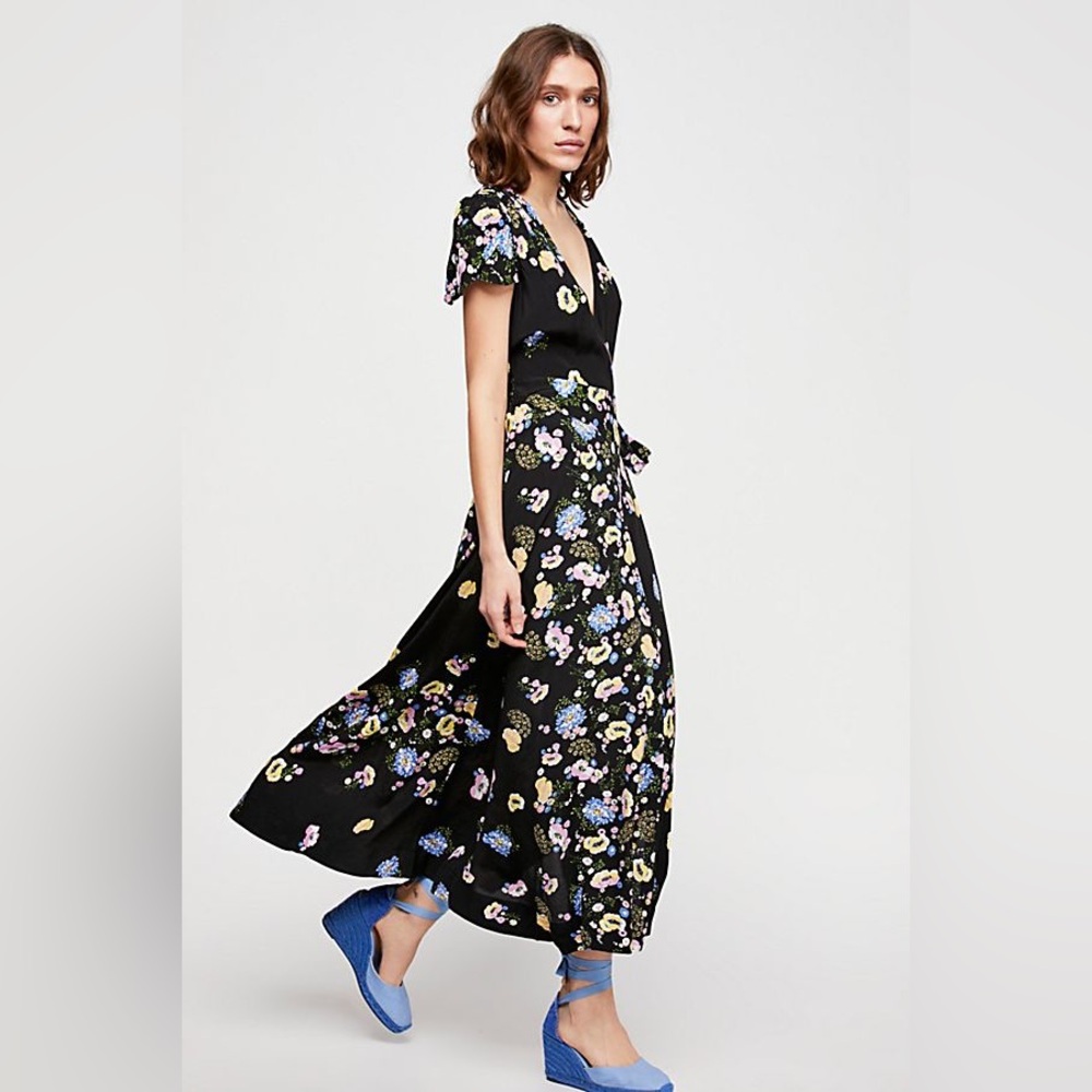 Free People Gorgeous Jess Wrap Maxi Dress